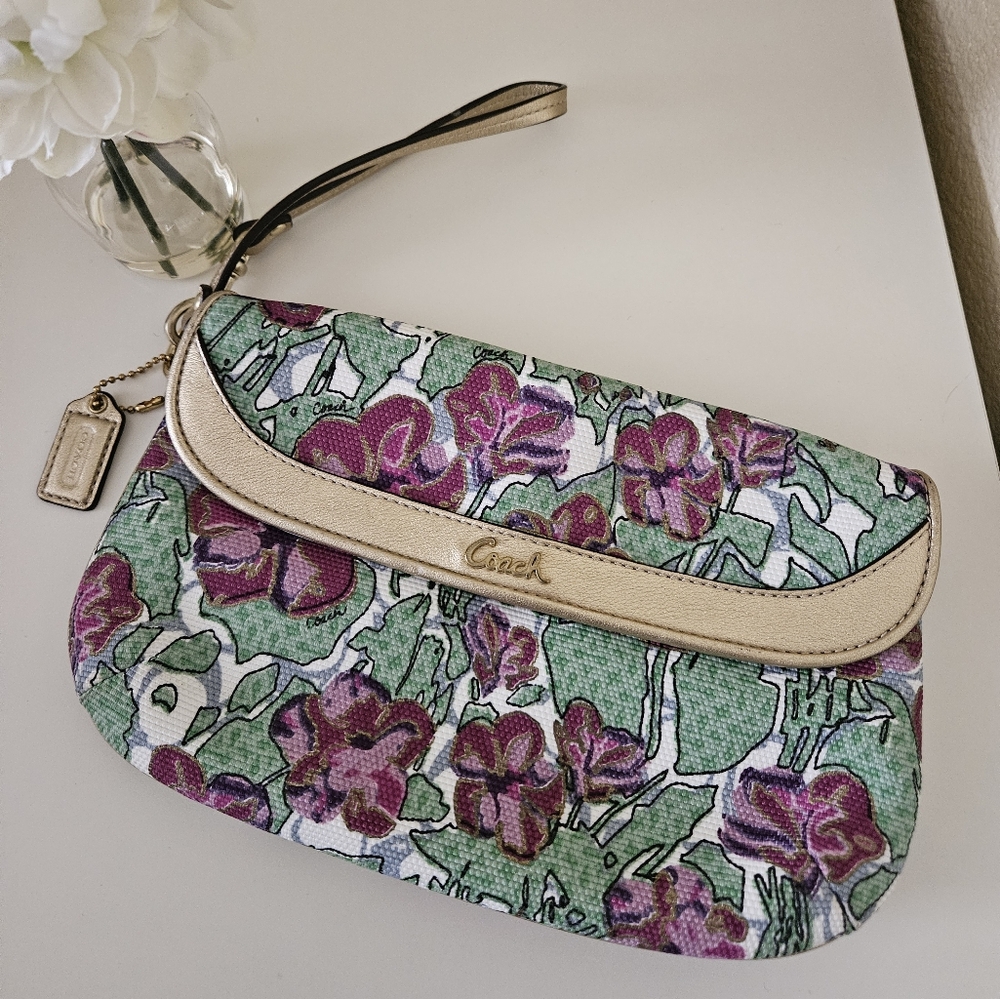Coach Floral Print Wrislet